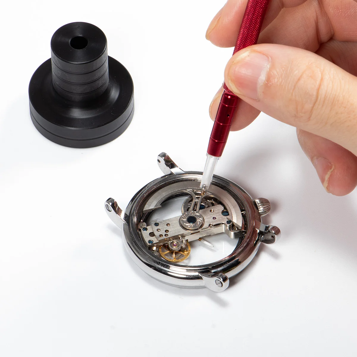 Watch Oiler Pen With Base Convenient Operate Watch Lubricant Oiler Pin Tool For Watchmakers