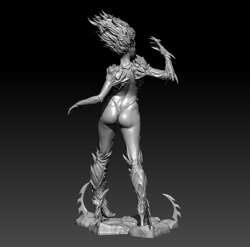 1/24 75mm 1/18 100mm Resin Model Kits Witches Warrior Figurine Sculpture Unpainted No Color RW-393