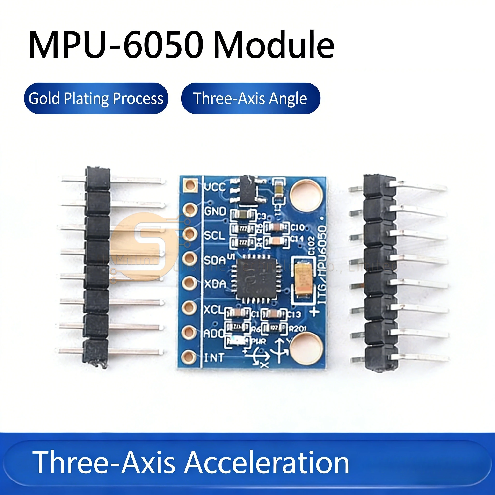 1pcs/2pcs/5pcs/10pcs MPU-6050 Module GY-521 6DOF 3-Axis Accelerometer + 3-Axis Gyroscope Six-Axis Attitude Sensor