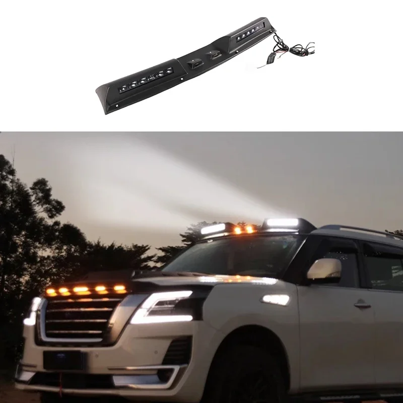 Car Roof Searchlight Fit for Nissan Patrol Y62 2010-2024 Modification Car Off-road Spotlight Exterior Decorative Accessories