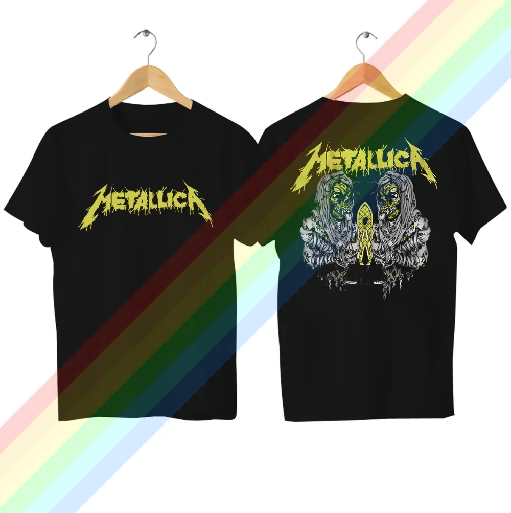 

2024 Men T Shirt Casual Master of Puppets T-Shirt Black By Metallicat Graphic Summer Short Sleeves 100% Cotton Cool Tee S-3XL