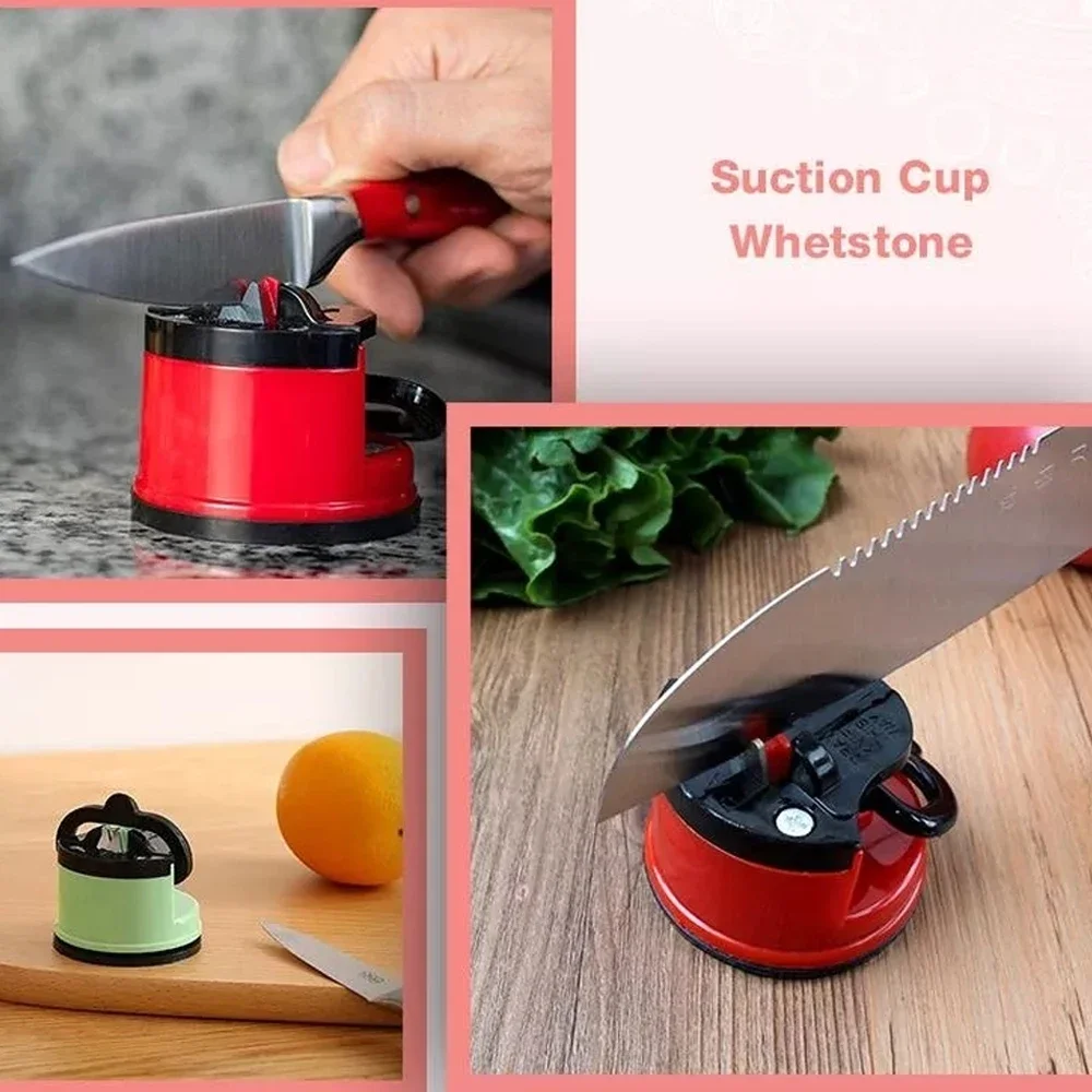 Suction Cup Whetstone Knives Sharpener Professional Knife Sharpening Grinding Stone Tungsten Afilador De Cuchillo Kitchen Tool