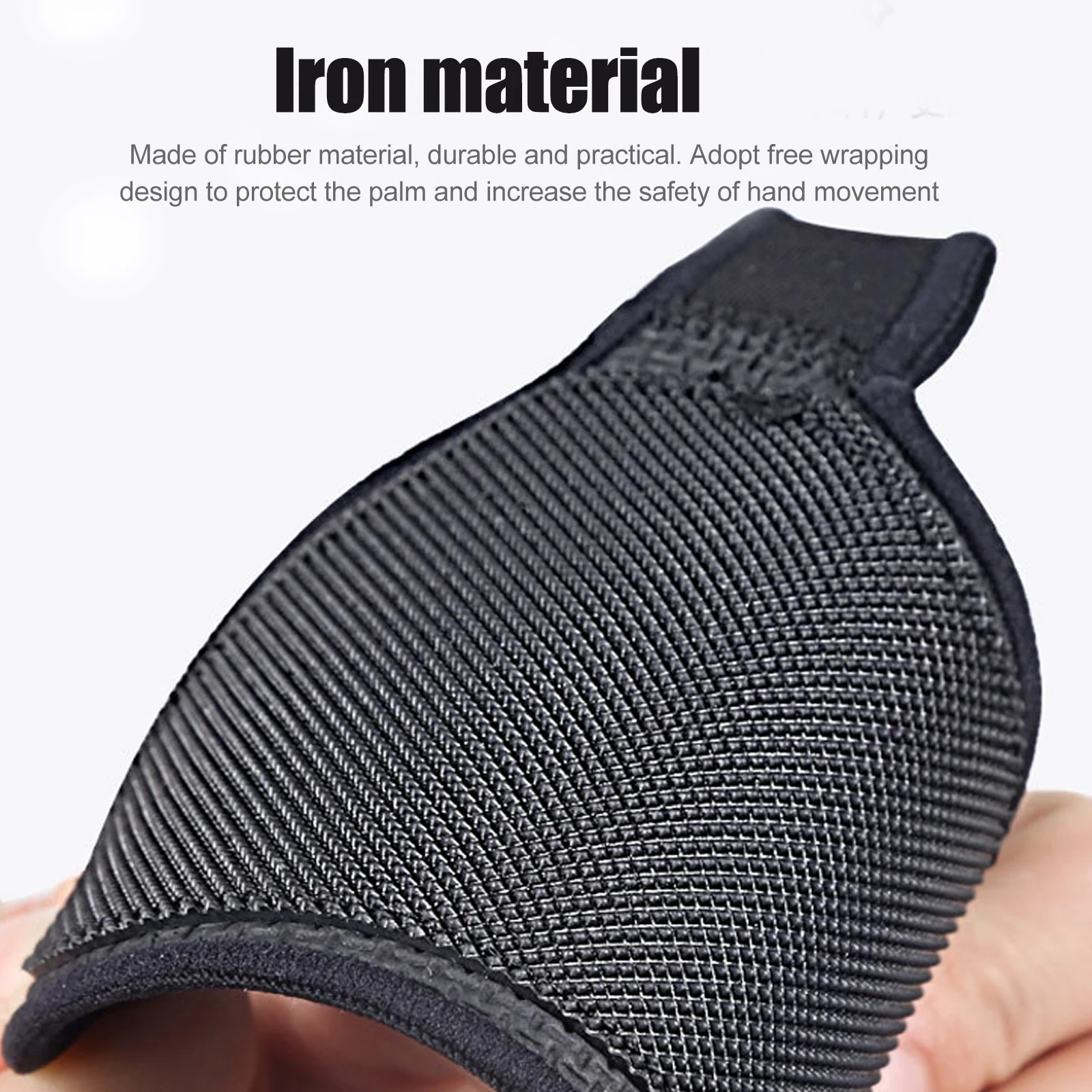 

Half Finger Gym Protection Rubber Hand Grips Fitness Equipment Weight Lifting Exercise Palm Guard Comfortable Sports Gear