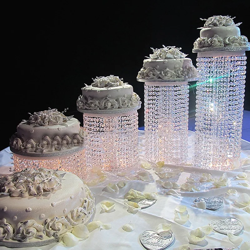 

Wedding Romantic Crystal Cake Stand Multi-layer Transparent Acrylic Decoration