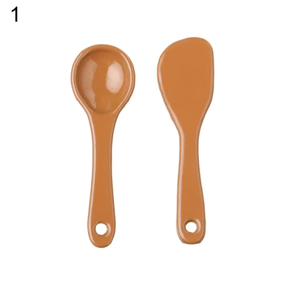 

New Spoon Pot Spatula Miniature Cookware Mini Cutlery Set Cookware Doll Accessories Simulation