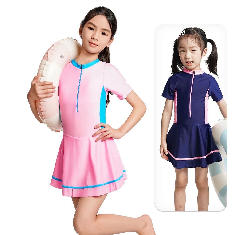 Fashion Swimwear Cute Summer Kids Girl One-piece Suits Breathable Swimming Clothes Swimsuits Summer Professional Swimming Suit