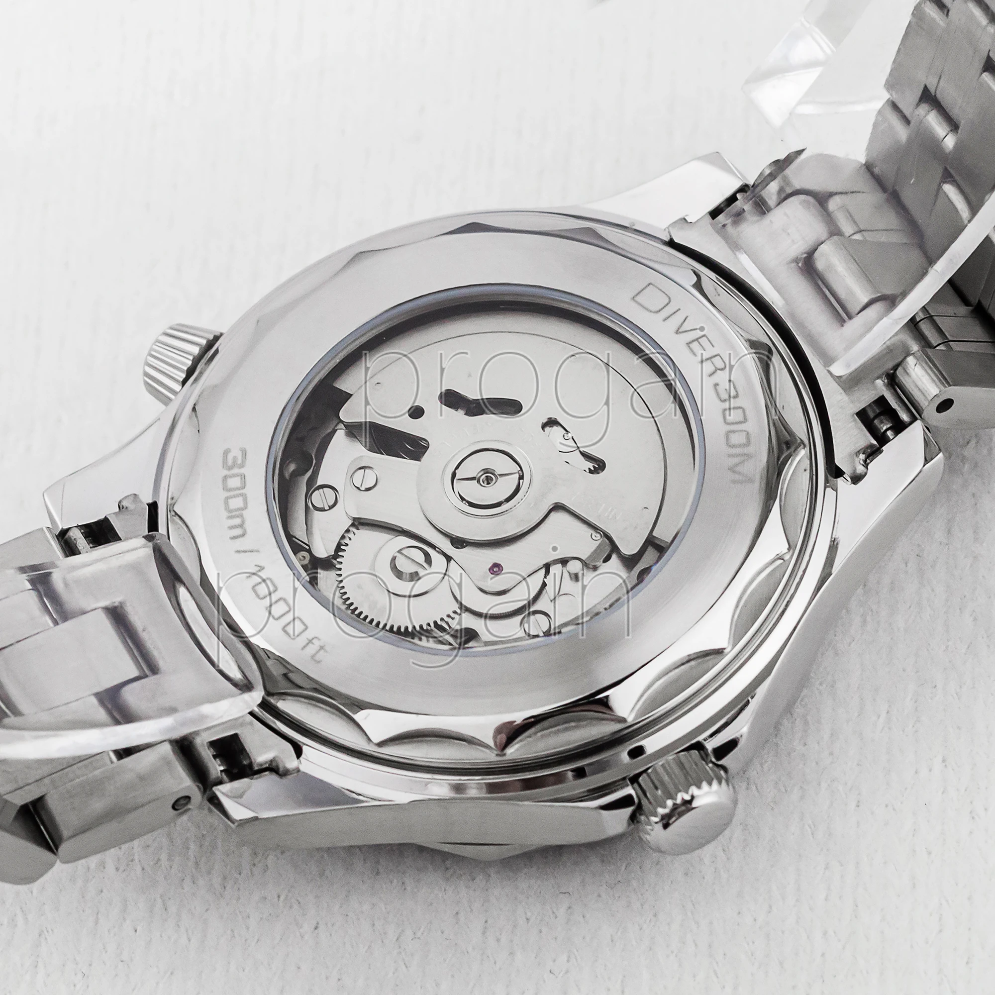 Automatic Mechanical Watch Man Stainless Steel Wristwatch NH35 Watch Luxury Silver Luminous 10ATM Waterproof Watches