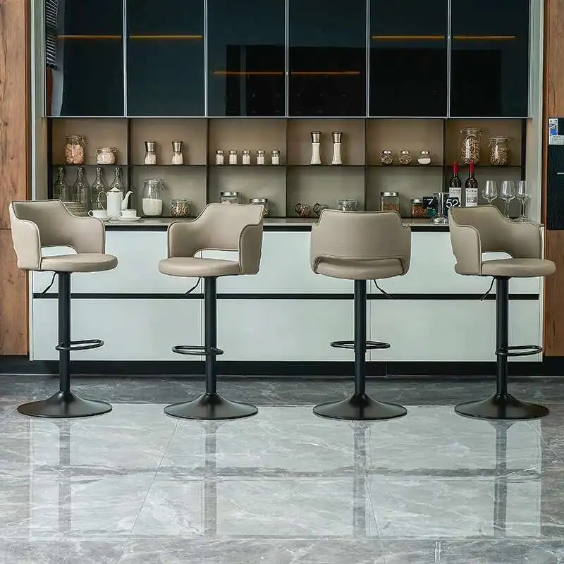 

Barrel Stool for Home Use Modern Simple Lifting Iron Bar Chair High Chair Mid Island Chair Bar Stool Bar Chairs