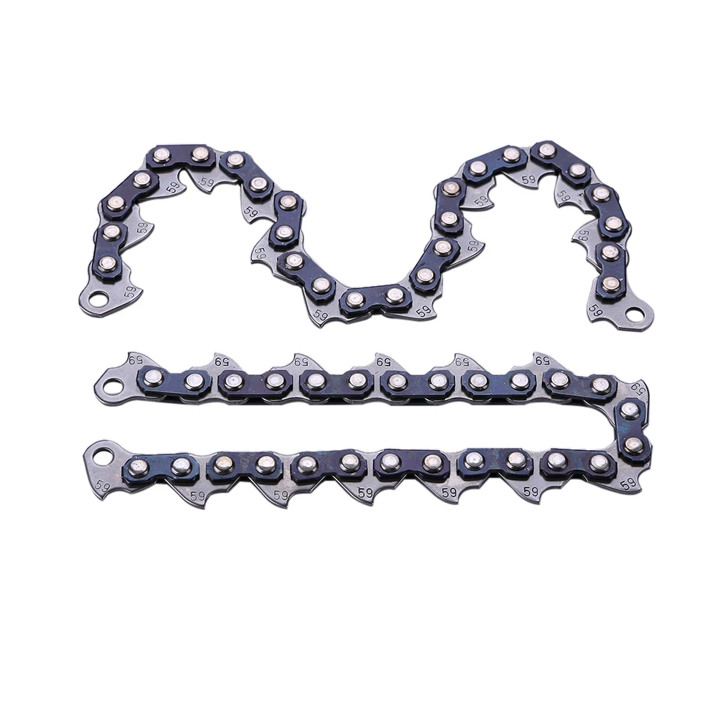 2-12pcs Chain Type Chain Blade Wood Cutting Chainsaw Woodworking Accessories Grass Trimmer Head Chain Grass Cutter Desbrozadora