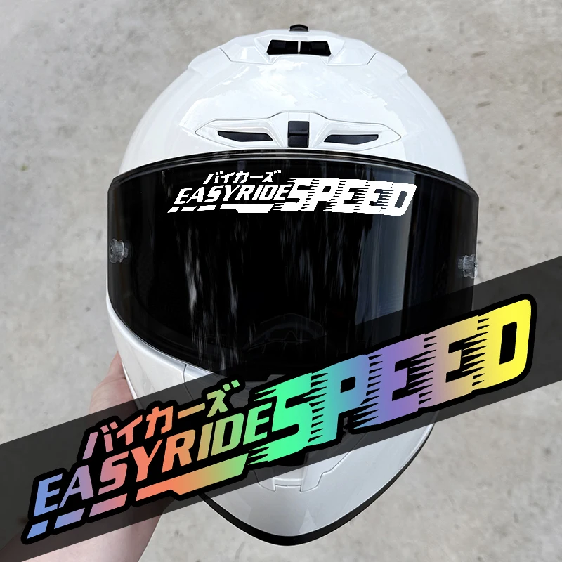 1PC EASYRIDESPEED オートバイ防水ステッカーオートバイヘルメットテールボックス燃料タンク自転車ボディユニバーサルビニールデカール
