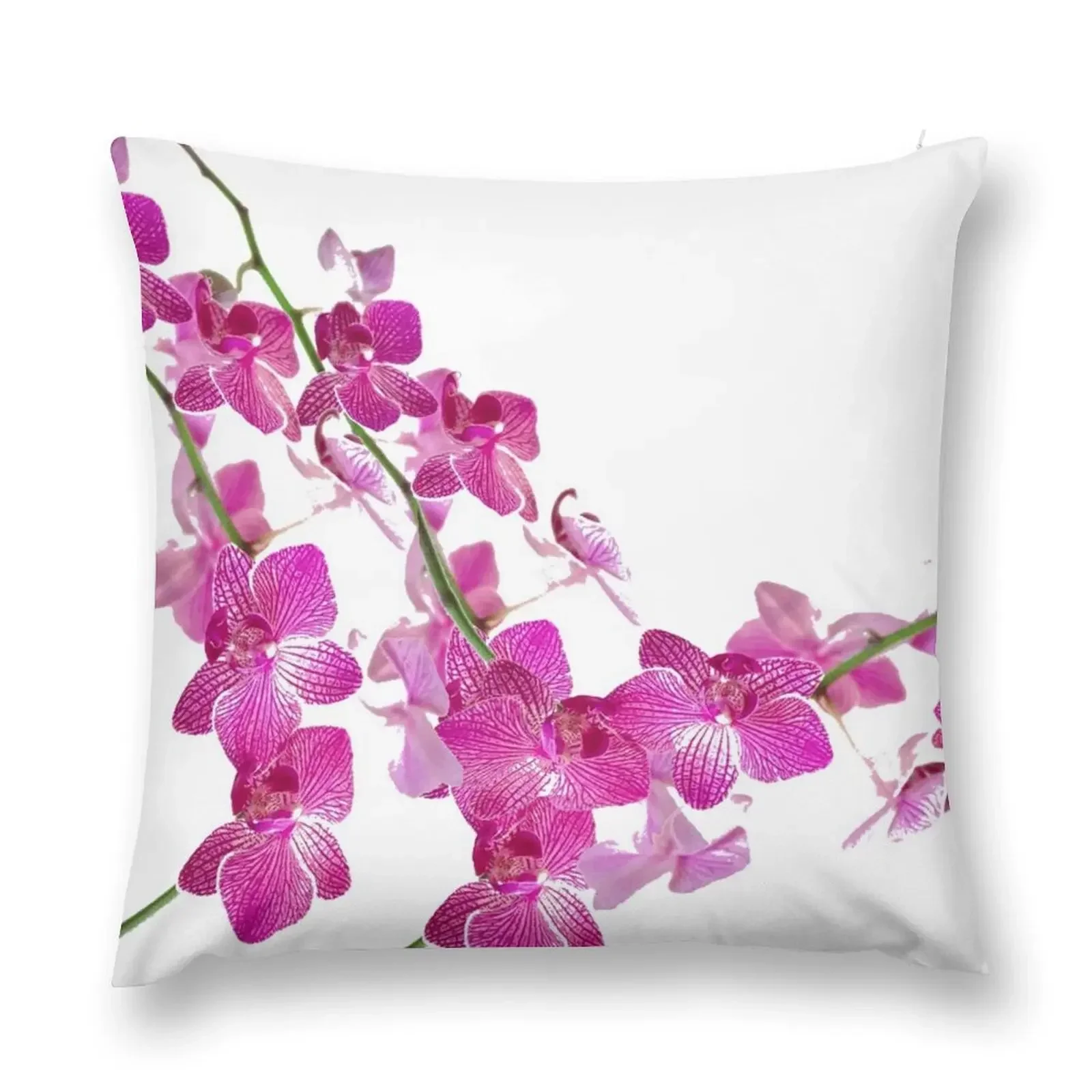 

DECORATIVE TROPICAL FUCHSIA-PINK ORCHID FLOWERS ABSTRACT Throw Pillow Christmas Covers Cushion Child Sofa Cushions Covers pillow