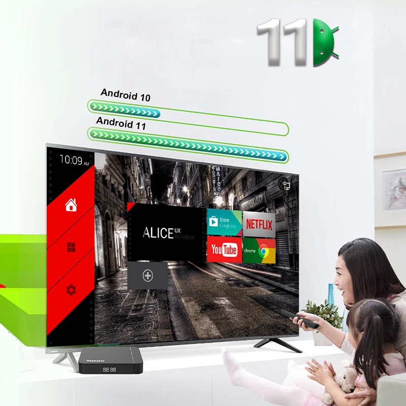 Tanix W2 Android 11 ТВ-приставка Amlogic S905W2 2G/16G AV1 BT TVBOX 2,4G и 5G Dual Wifi 4K HD Set Top Box 4G/64G Медиаплеер