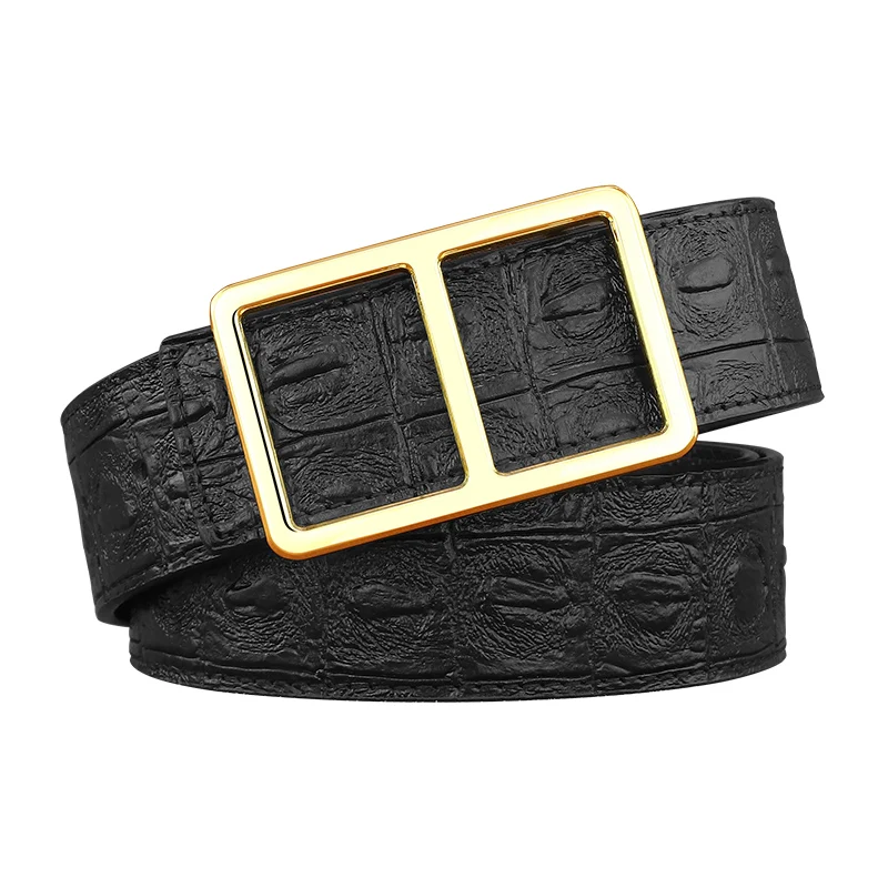 Paski męskie designerskie szerokie z klamrą suwakową 3,8 cm, skóra naturalna, luksusowa marka, wysokiej jakości pasek do spodni, młodzieżowe Cintos Masculinos