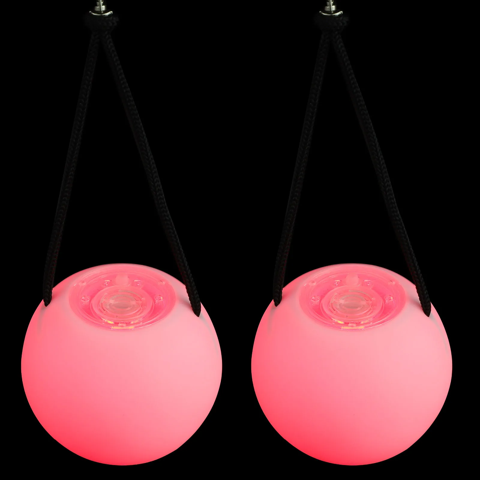 Balles de jonglage lumineuses LED, 2 pièces, brillent dans la nuit, pour Clubs, Festivals, fêtes, jouets de jonglage en plein air