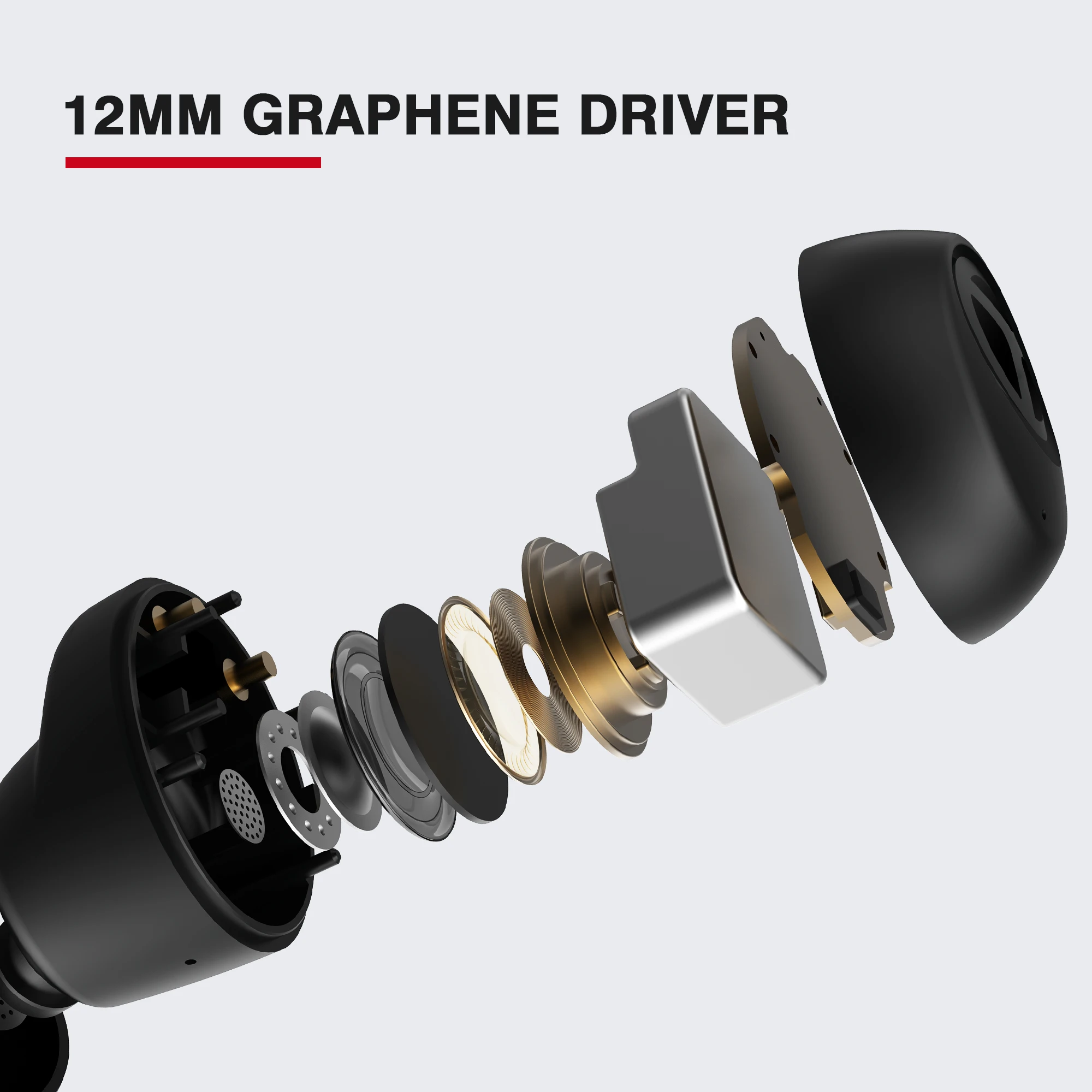 Tranya TWS T10B Chống Nước Thật Tai Nghe Nhét Tai Không Dây Bluetooth