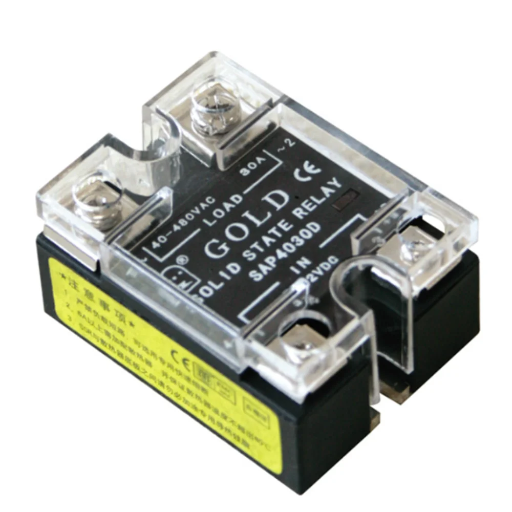 Small Solid State Relay Module 40A SAP4040D Single Phase AC SSR