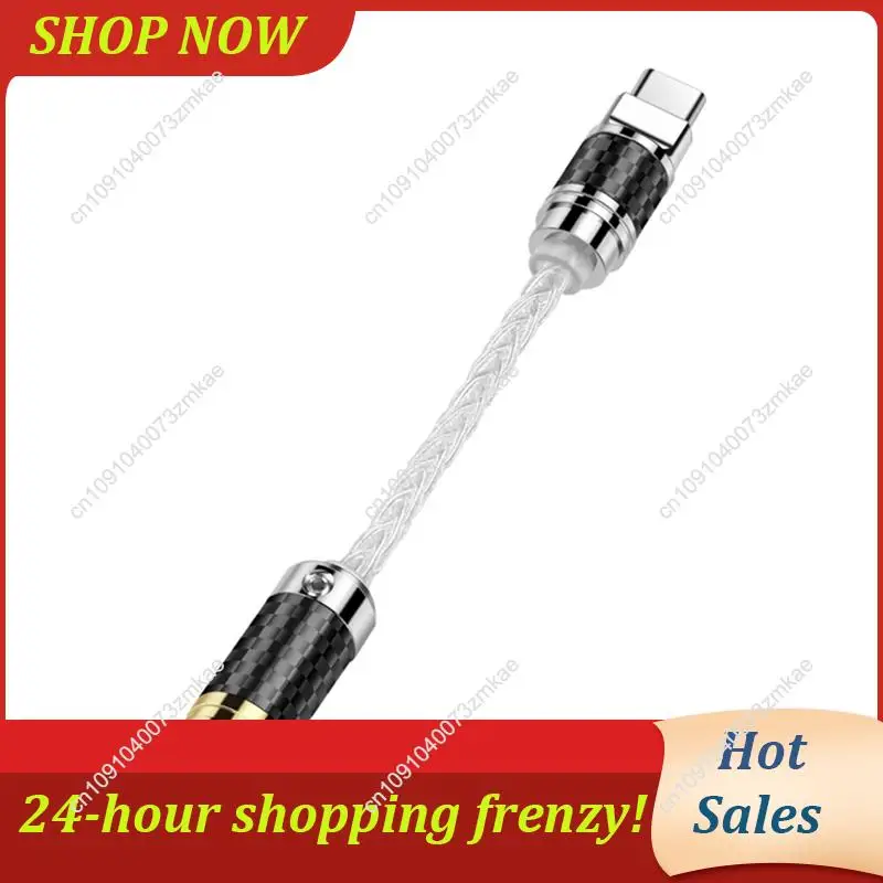 محول صوت متوازن من النوع C إلى 4.4 مم للاستخدام اليومي لهاتف Huawei V30، P30 Pro، Xiaomi Mi 10، Oneplus 7T Pro - كابل سماعة الأذن