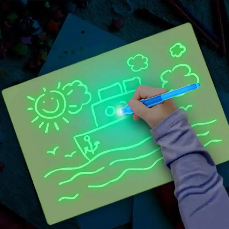 Led Drawing Copy Pad  Portable Writing board Toy Drawing Painting Tablet Toy Early Learning Educational Toy For Children Gift