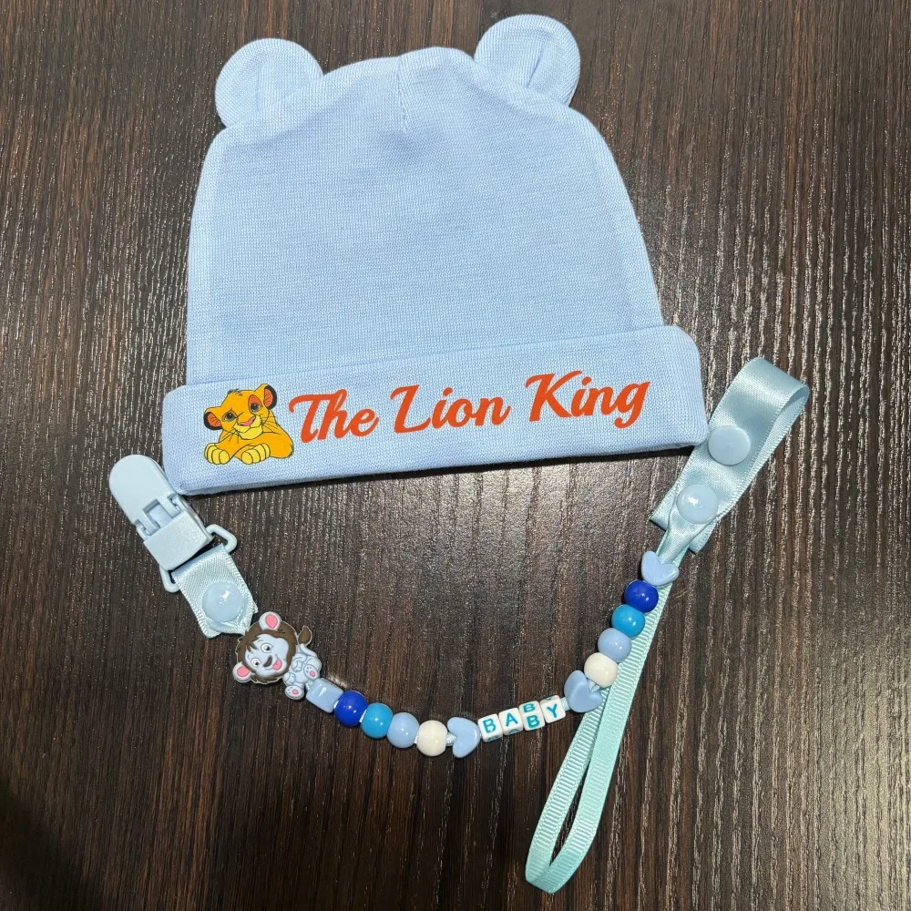 0-6 months Baby pacifier Kawaii baby chain clip baby hat newborn bib newborn feeding set newborn gift view 3