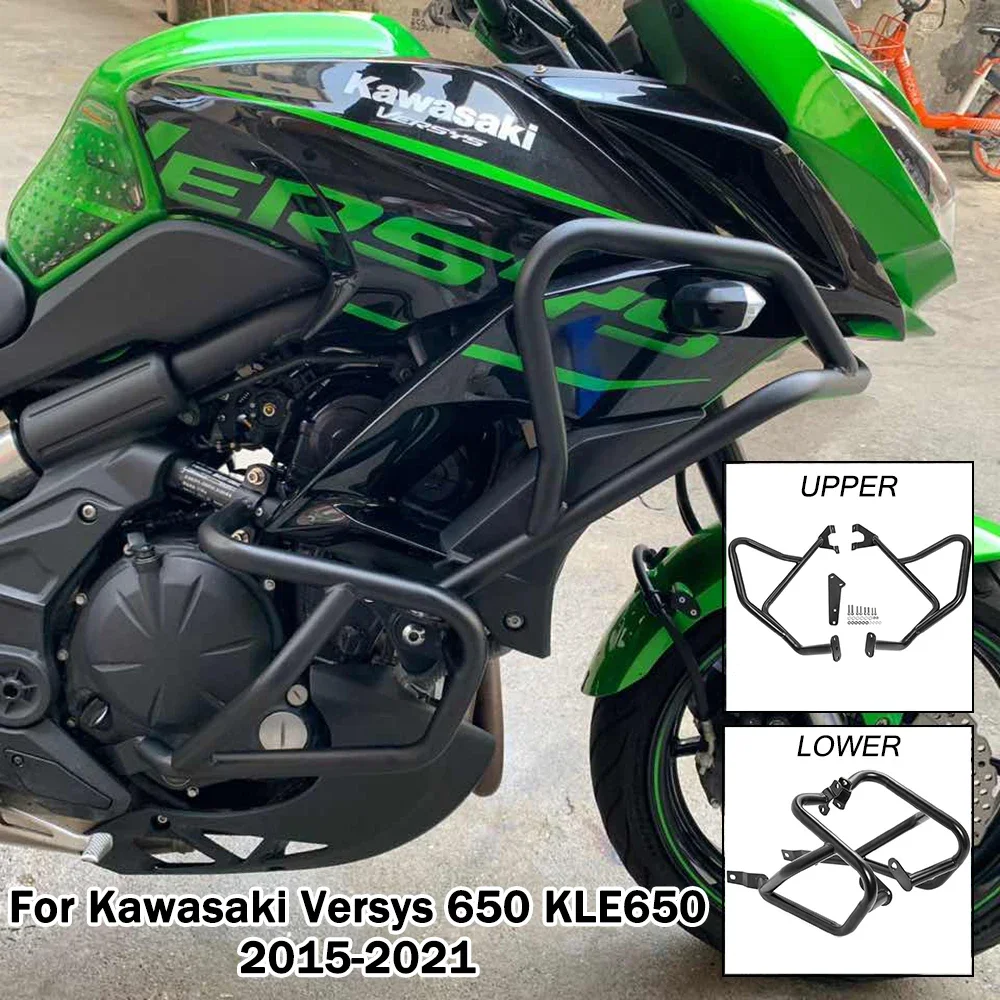 Versys650 Highway Engine Guard Crash Bar Falling Protection For Kawasaki Versys 650 / KLE650 2015-2021 KLE 650 Motor Accessories