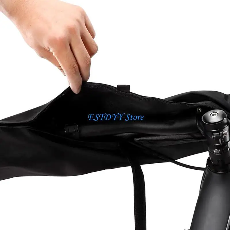 

G6DE Bike Handlebar Protective Cover Handle Bar Rain Cover Easy to Attach and Fold