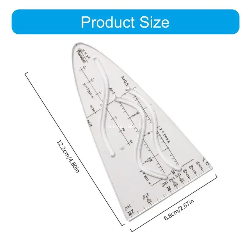 Parabolic Template Math Parabolic Stencil Cosine Ruler Parabola Ruler Student Office Designers Painting Parabola Dropship