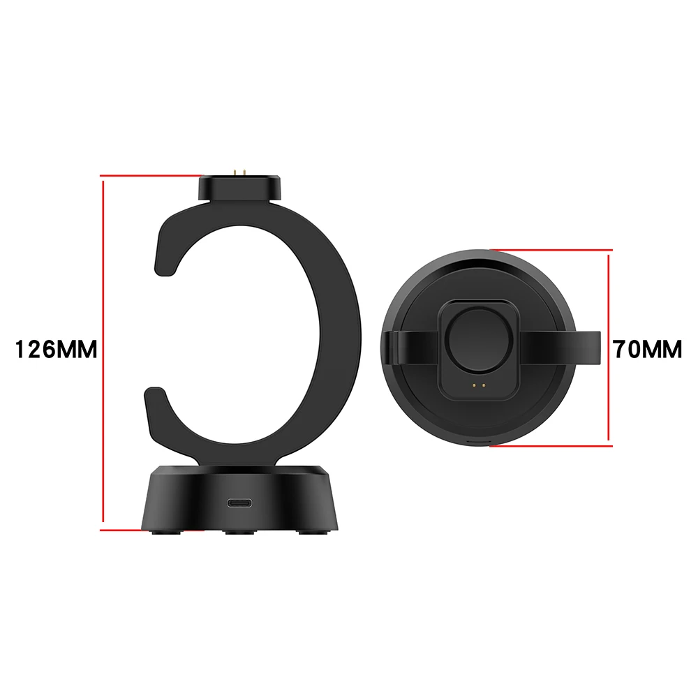 Charging Dock Charger for Amazfit T-Rex 3 / T-Rex3 Pro/ Active 3 Premium/ Balance 2/ Cheetah 2 Stand Charger Adapter Replacement view 4
