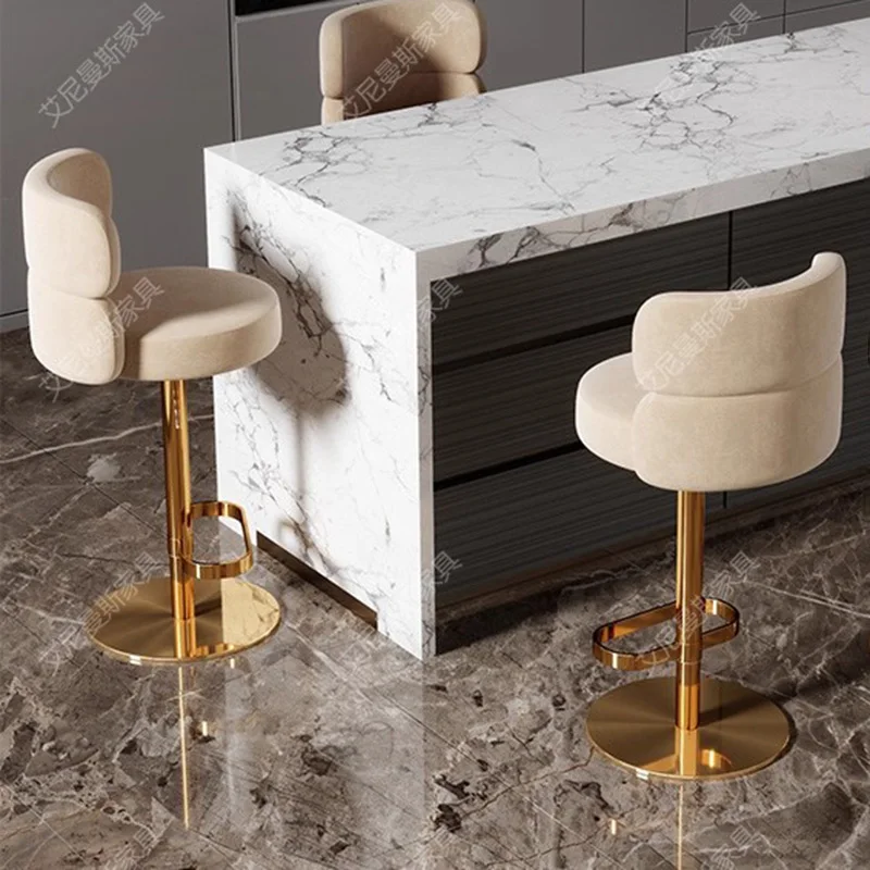 ارتفاع الشمال كراسي بار غرفة المعيشة الغرور مريح مصمم الحديثة كراسي بار تصفيف الشعر الغرور Cadeira أثاث فريد من نوعه