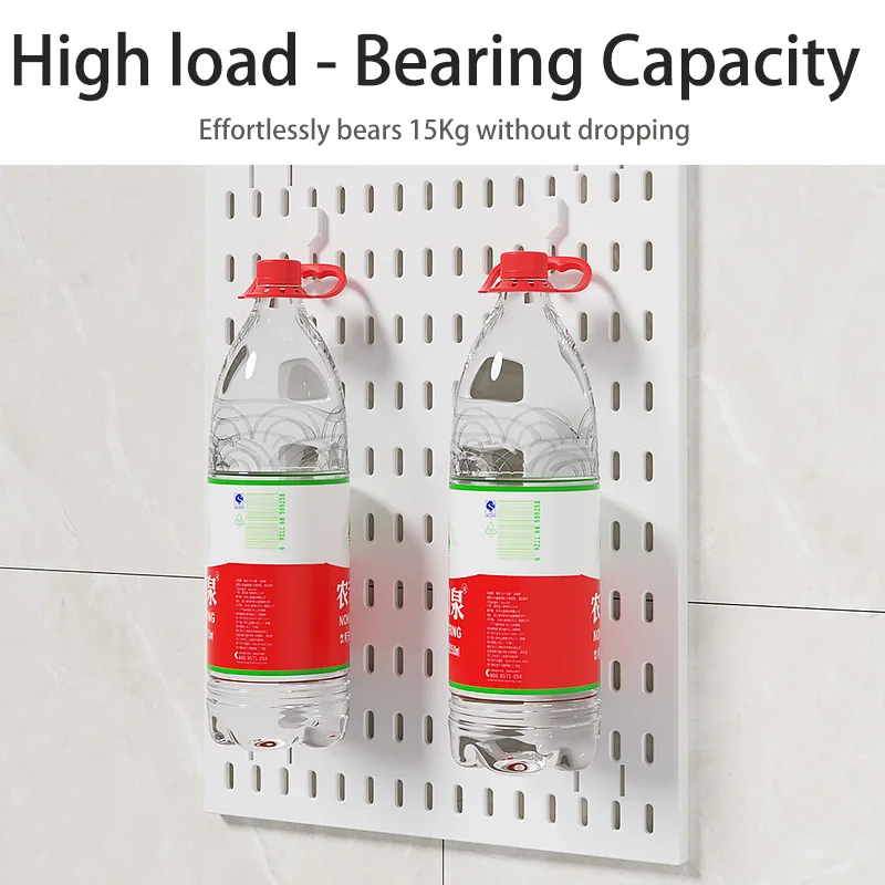 DIY No Drill Pegboard Set Minimalist Wall Rack Durable Easy to Assemble for Study Room and Desk Organization image 4