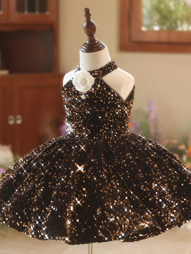 Custom Children's Evening Gown Piano Performance Faion ow Offstage Princ Skirt Child Girl's Special فساتين بنات