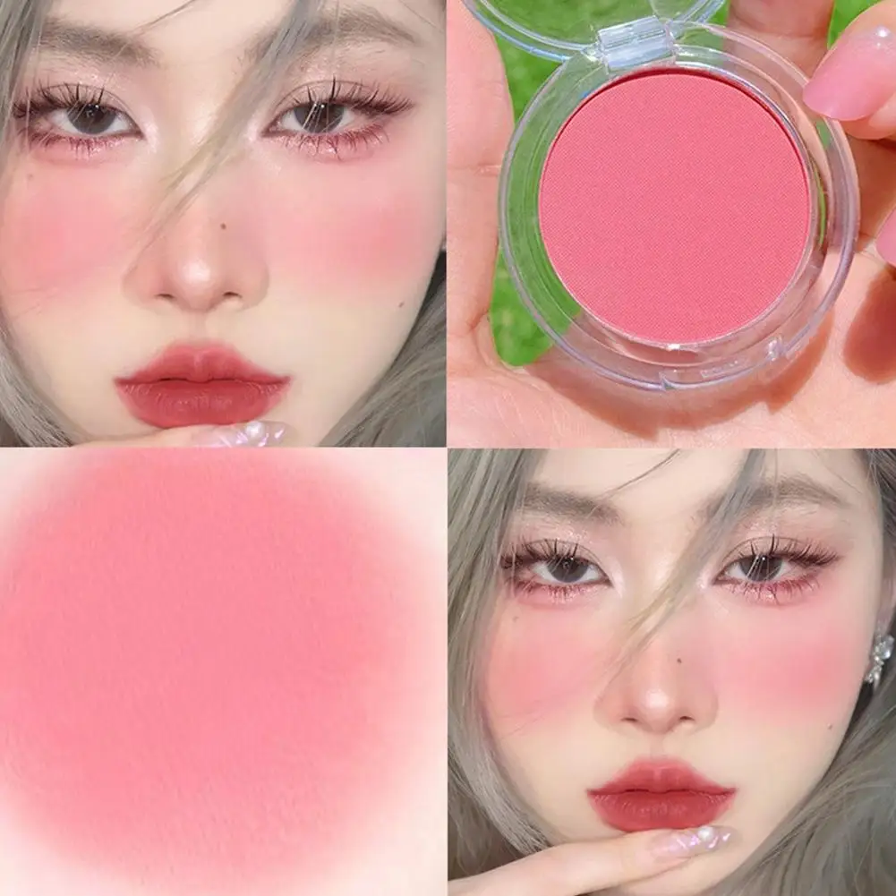 Girl Matte Blush Peach Cream Makeup Orange Pink Blush Red Blush Cheek Cosmetics Blush Tint Blusher Cheek Palette Contour Ro W9J3