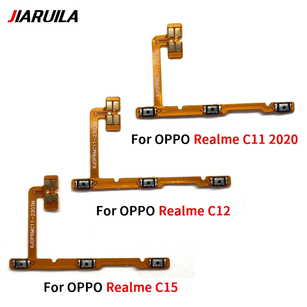 Power Button Volume Switch On Off Button Flex Cable For OPPO Realme 9 10 Pro C11 2020 2021 C12 C15 C17 C21Y C25 C25Y C30 C33 C25