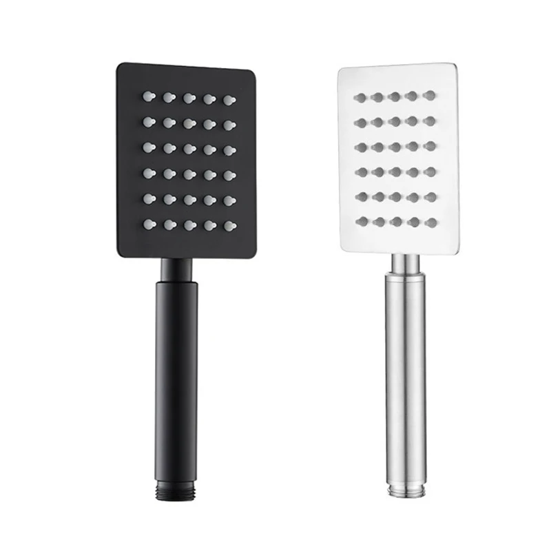 Black/Chrome/Gold Bathroom Stainless Steel Hand Shower Bath Rain Handheld Shower Head Big Panel Square Circular Bath Sprinkler