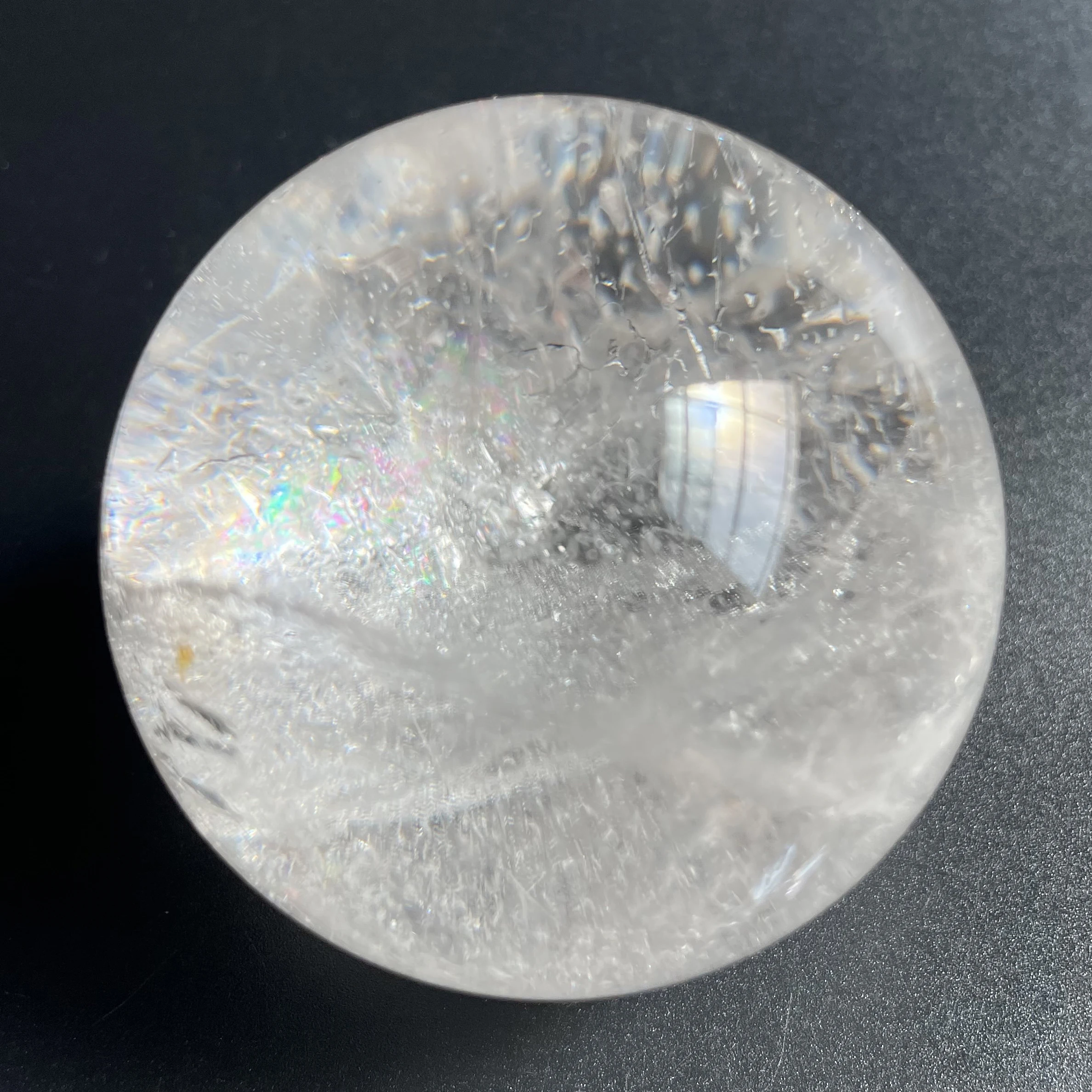 249g Natural Stone Green Phantom Sphere Polished Quartz Reiki Ball Healing Gift Crystal Ball Room Decor Z1732