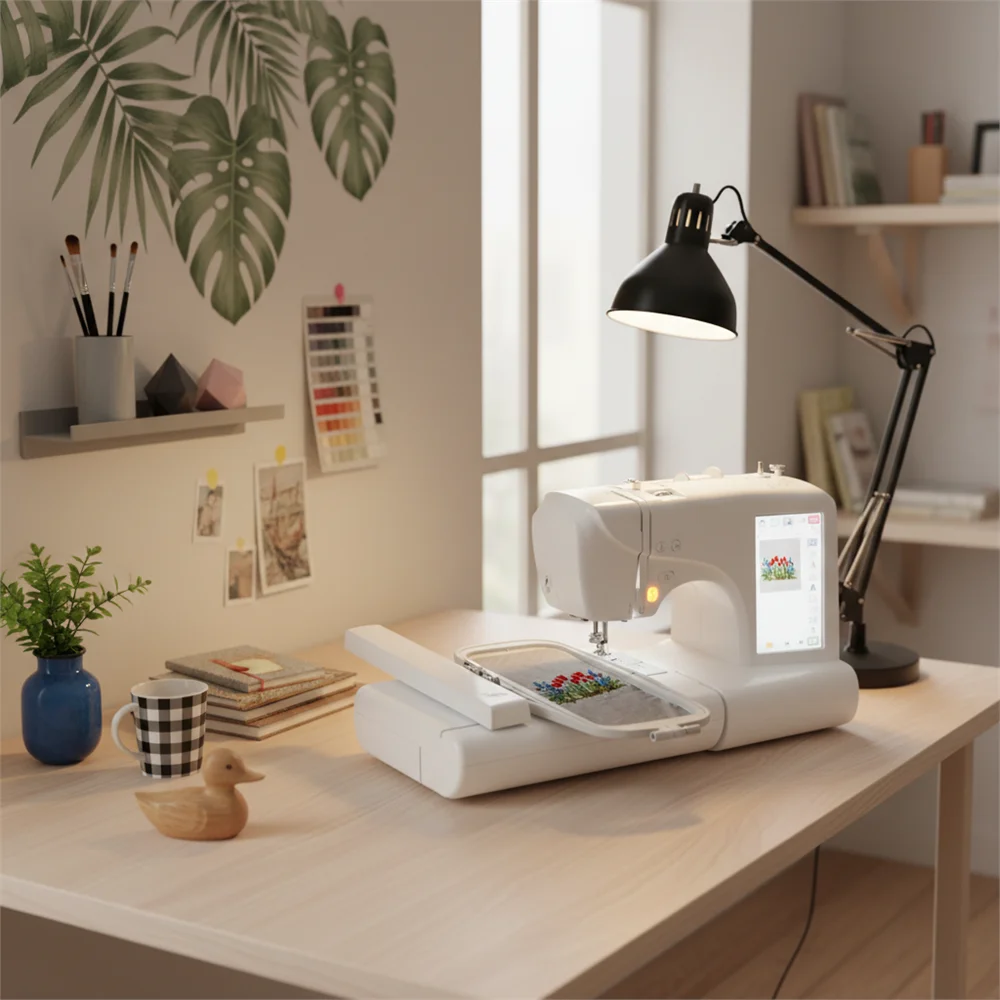 Näh- und Stickmaschine Computergesteuerte Stick- und Nähmaschine Automatische Stickmaschine 45W