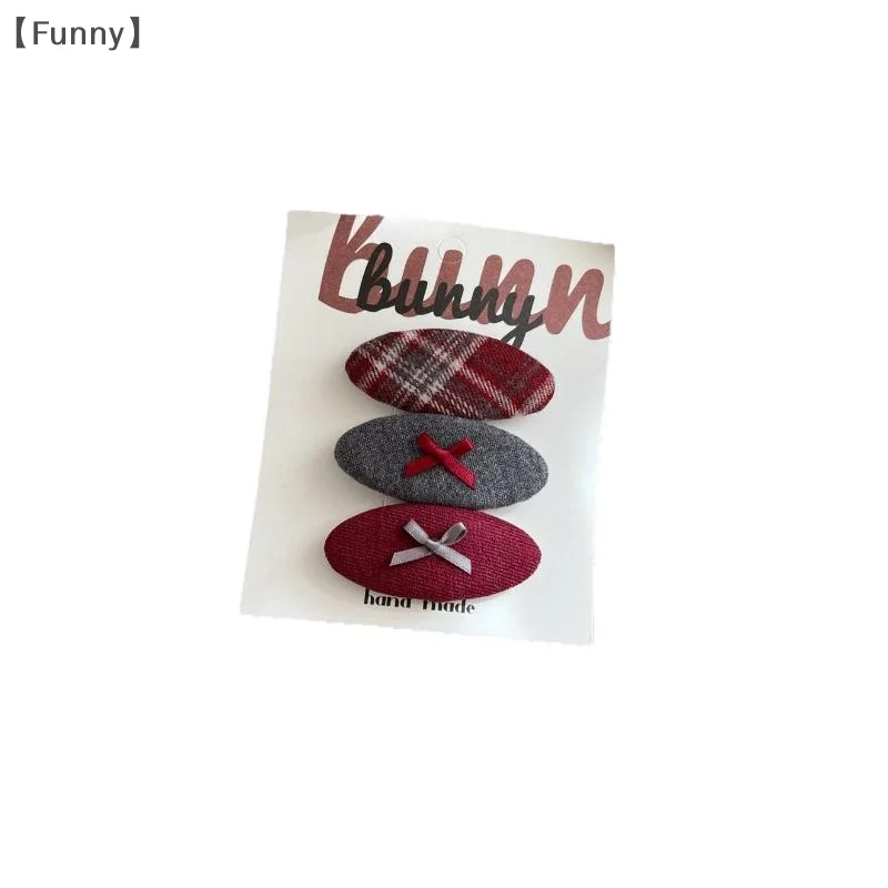 2/3 قطعة مقاطع القوس الكورية نمط مجموعة من مشابك الشعر منقوشة للنساء الفتيات الأكاديمية موضة دبوس الشعر أغطية الرأس #6