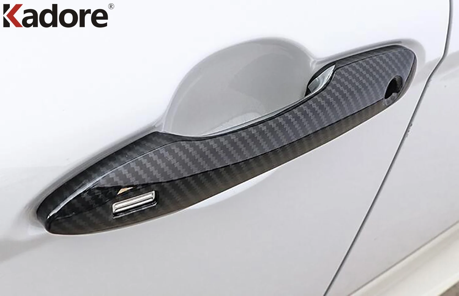 الجانب غطاء مقبض الباب ومقبض إكسسوارات خارجية لأبواب السيارات الكسوة ملصق الخارجي اكسسوارات السيارات التصميم لتويوتا فينزا هارير 2020-2025 #6
