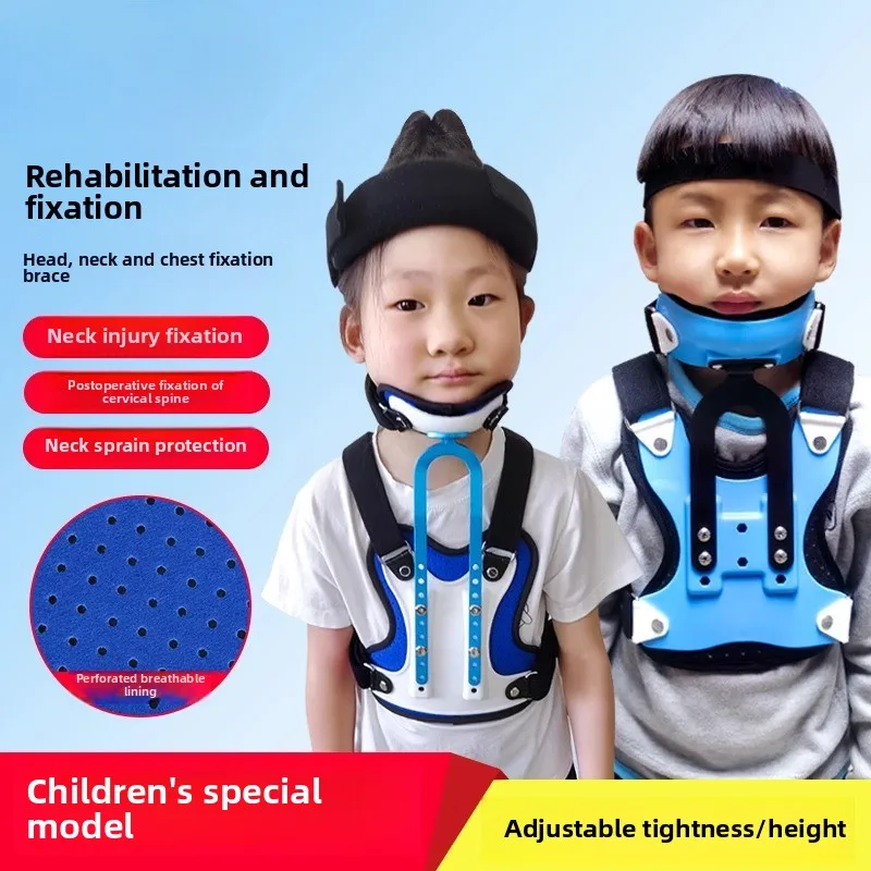 

Brace fixator after cervical spine fracture with atlantoaxial subluxation