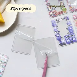 Minkys 10 pçs 25 pçs pacote kpop photocards protetor de filme ídolo foto mangas titular com protetor de tela papelaria escola