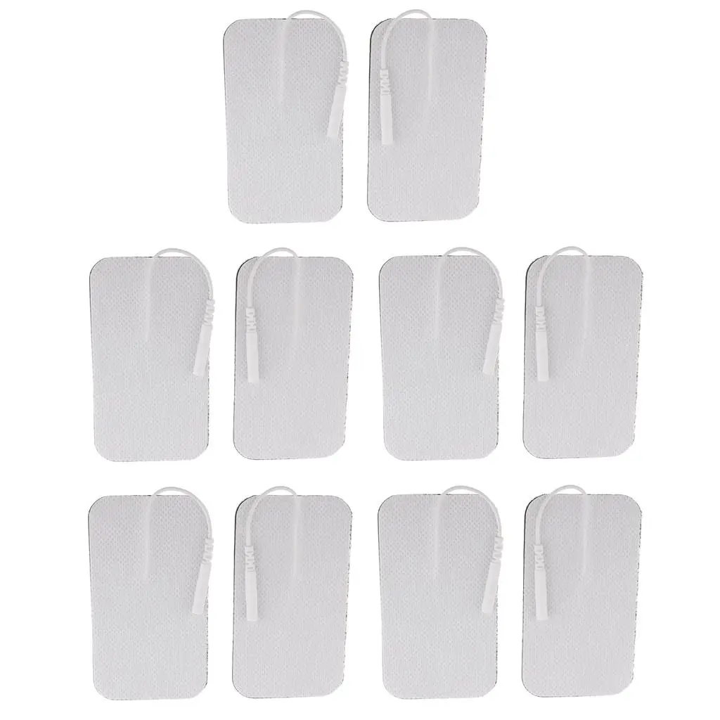 10Pieces Reusable Electrode Pads for Acupuncture Therapy Tens Massagers Unit Body Massage Supplies