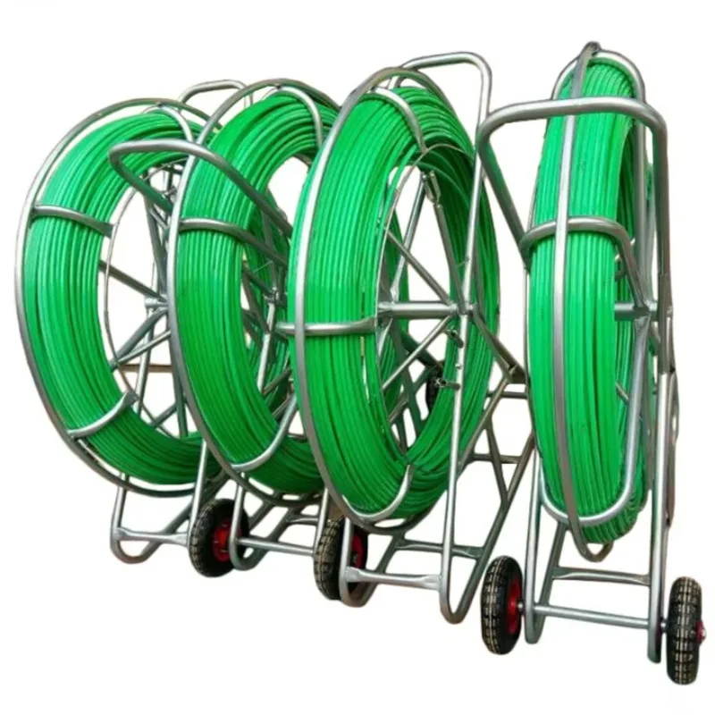 Cable pulling tools, electric push rods, fiberglass pipes