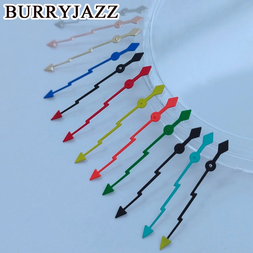 BURRYJAZZ NH35 NH36 NH38 7S26 7S36 4R35 4R36 Uhrzeiger Silber Schwarz Grün Blau Rot Gelb Orange Zeiger Grün Leuchtend – Detail 8