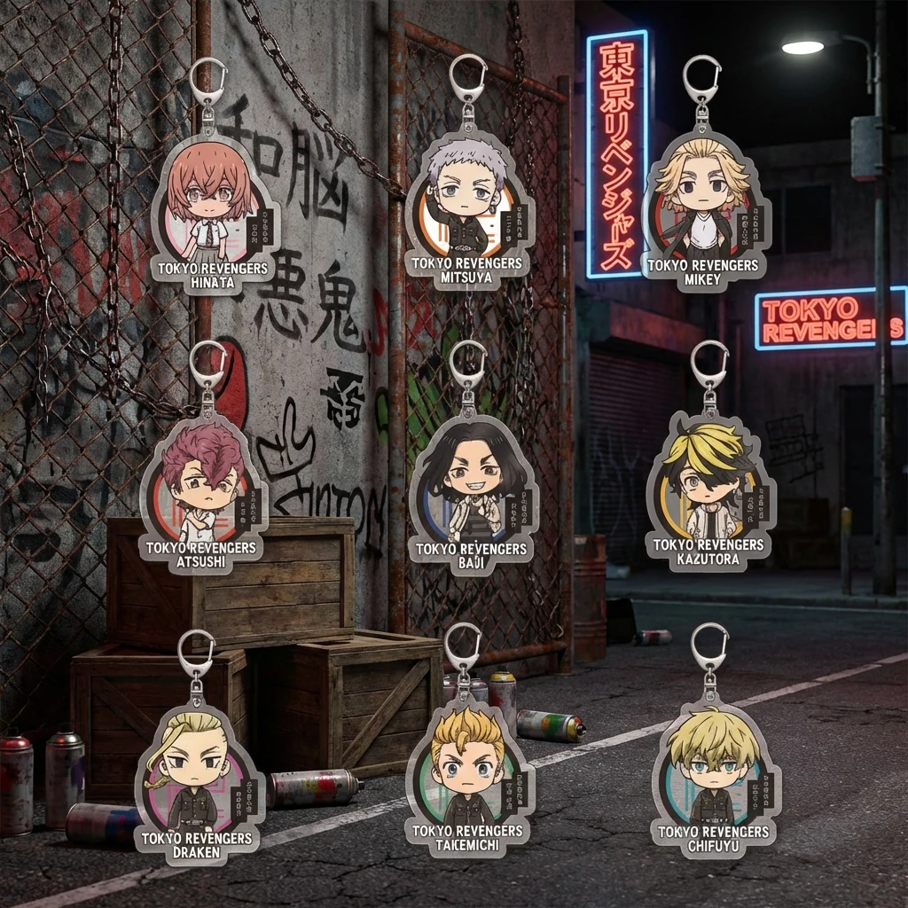 

Tokyo Revengers Acrylic Keychain Sano Manjiro Hanagaki Takemichi Anime Convention Creative Pendant Cosplay Accessories Gift for