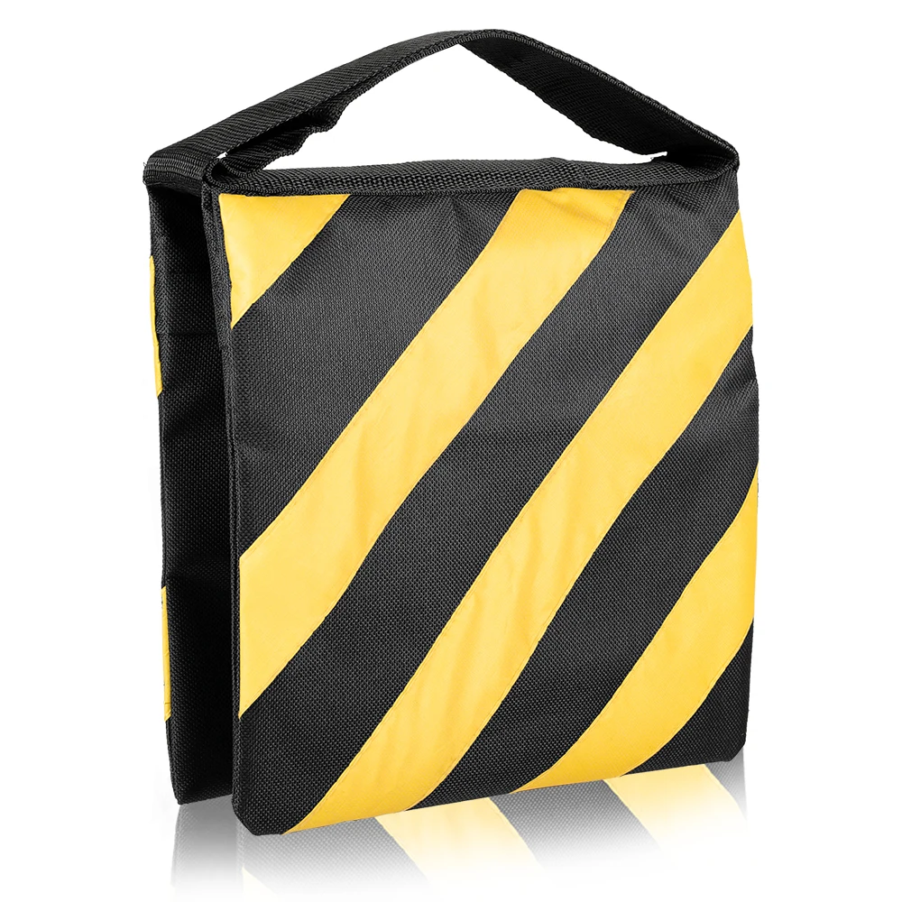 SH Black And Yellow Stripes Photography Sandbags C-stand Boom Arm Cantilever Light Tripod SandBag For Background Backdrop Stand