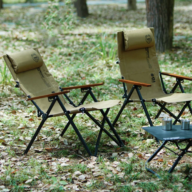 

Adjustable Outdoor Folding Chair Portable Camping Gear for Leisure Beach Fishing and Home Nap & Relaxation