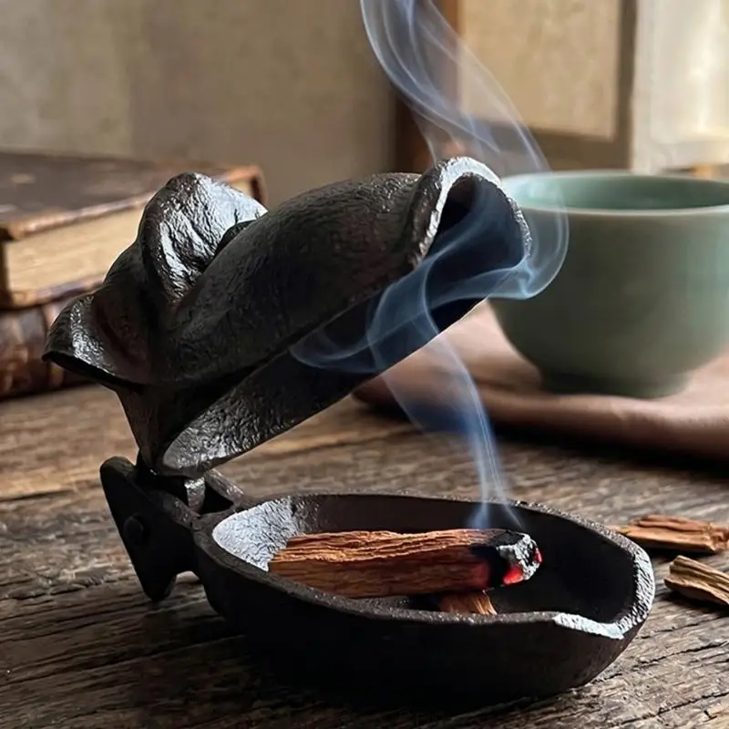 Affenstatue, Gusseisen, Räuchergefäße, Aschenbecher für Schreibtisch- und Regaldekorationen, 3 x – Detail 8