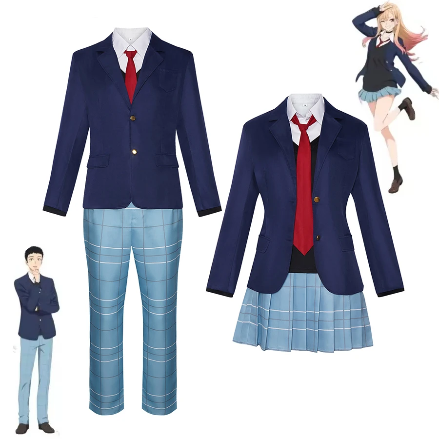 

Anime Cosplay My Dress Up Darling Season 2 Kitagawa Marin Gojo Wakana Cosplay Costumes JK School Uniform Man Woman Suit 2025