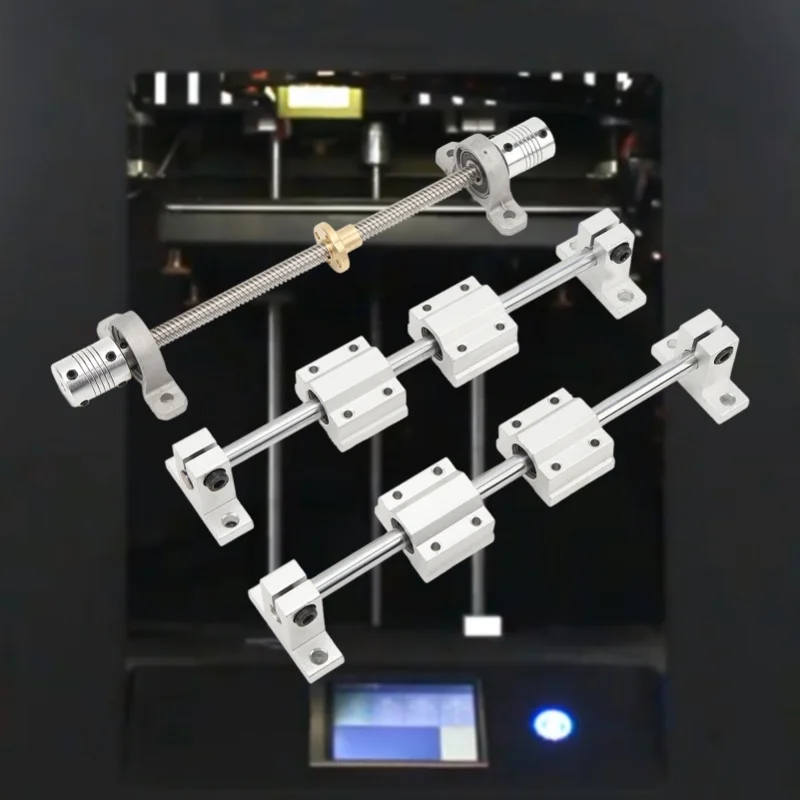 

Направляющий стержень линейного перемещения T8x8, опора вала ходового винта SC8UU, блок подшипника скольжения, гибкая муфта вала 8-250