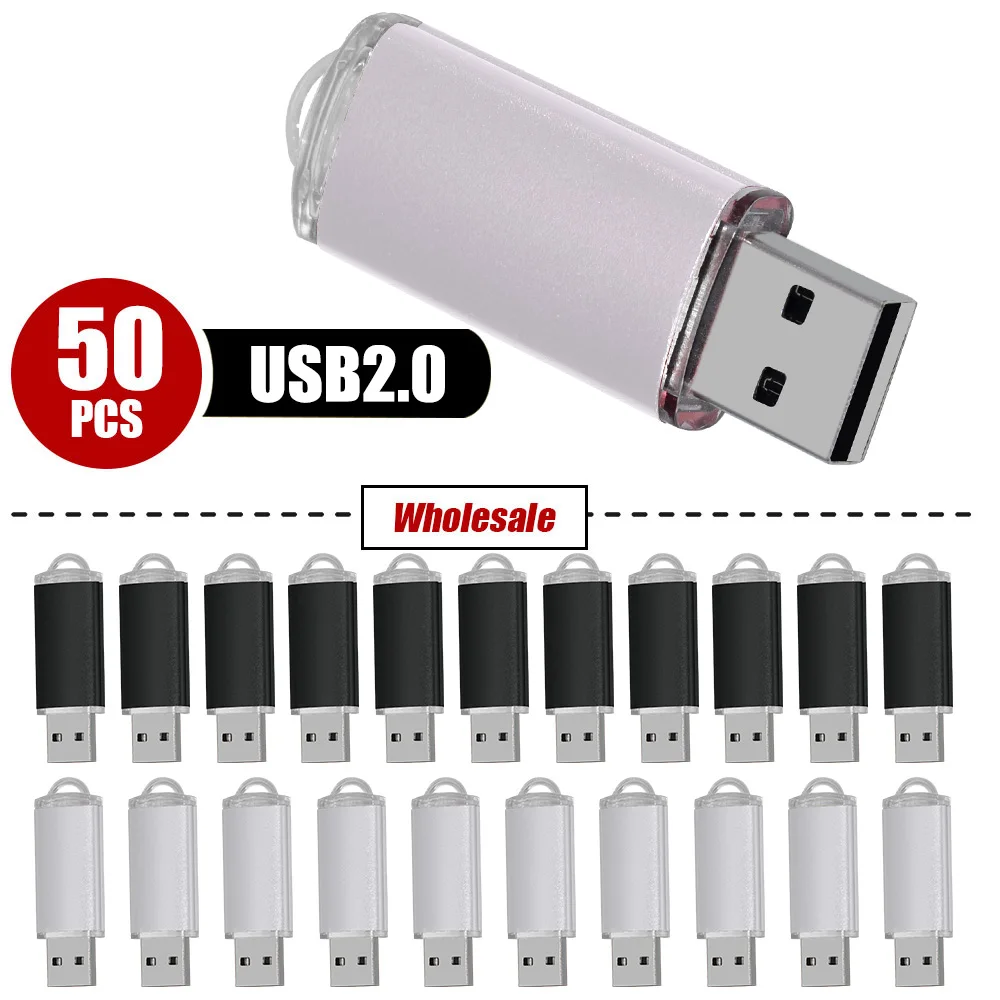

50PCS/lot Colour USB Flash Drive Pen Drive 1GB 2GB 4GB 8GB 16GB Pendrive Memory Stick 32GB 64G USB Stick U Disk Free Custom LOGO