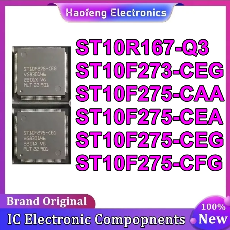 5PCS ST10R167-Q3 ST10F168-Q6 ST10F273-CEG ST10F275-CAA ST10F275-CEA ST10F275-CEG ST10F275-CFG Chip QFP144 TQFP-144 in stock